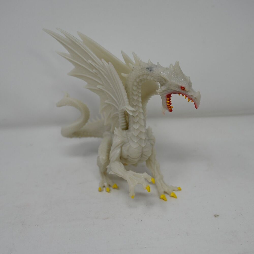 Safari Ltd Glow Snow Dragon Figure Glow in Dark Fantasy PVC